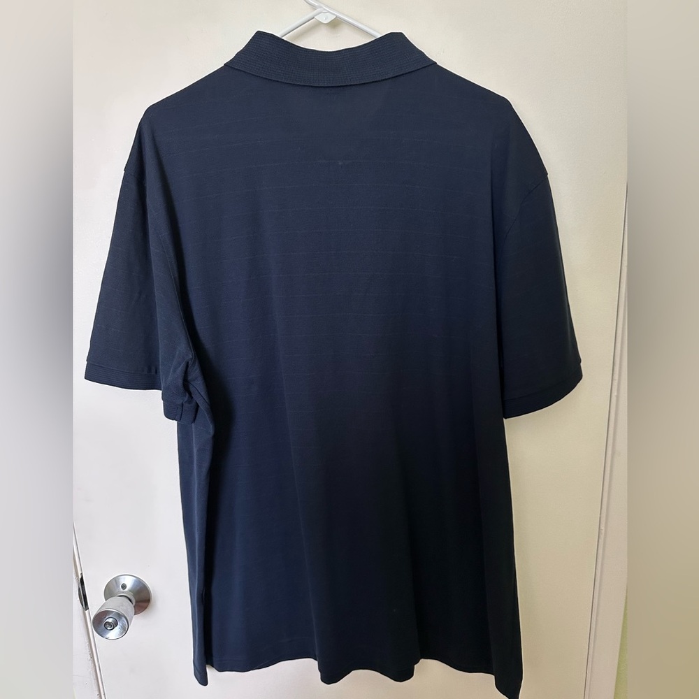Charles Tyrwhitt Navy 1/4 Zip Polo - 2XL - Picture 2 of 3